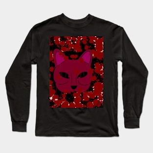 Masquerade cat design Long Sleeve T-Shirt